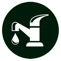 Icon showing water being tested while preforming home inspection services