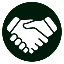 Icon of a handshake with our home inspectors 